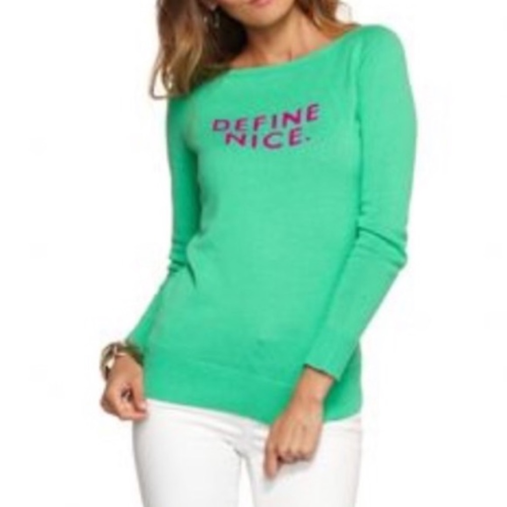 Lilly Pulitzer “Define Nice” Sweater